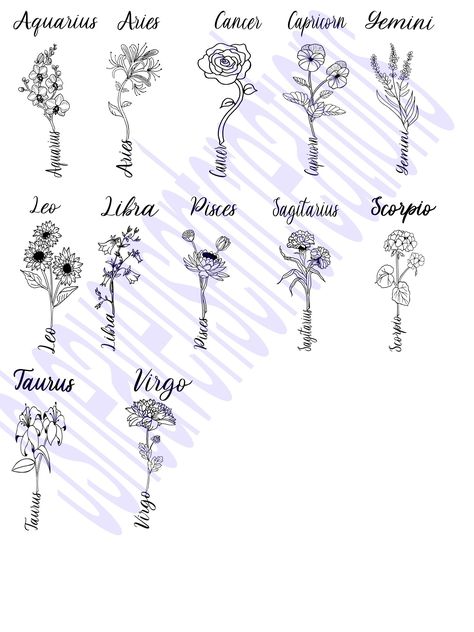 Birth month zodiac flower SVG, with astrology sign, Astrology signs Svg, Mom SVG, Family name sign, Custom Garden sign, Family Sign Svg by JsheavensentCreation on Etsy Family Zodiac Tattoos, Family Name Tattoos, Tattoos Infinity, Horoscope Tattoos, Matching Friend, Tattoos Mandala, Zodiac Sign Tattoos, Inspiration Tattoo, Family Meaning