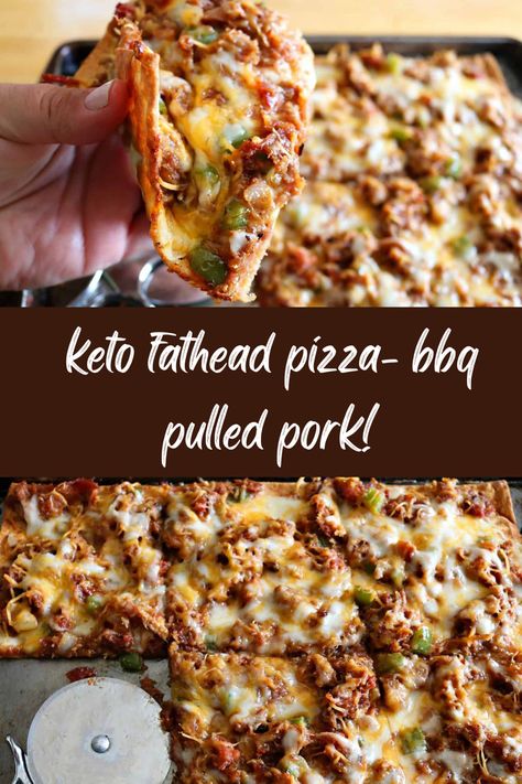 Keto Fathead Pizza, Pulled Pork Pizza, Fathead Pizza, Keto Bbq, Low Carb Pizza Recipes, Keto Pizza, Ketogenic Diet Meal Plan, Low Carb Pizza, Low Carb Diet Recipes