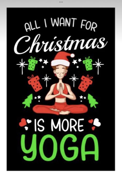 Christmas Yoga, Yoga Christmas, Winter Yoga, Yoga Meme, Rainbow Pastel, Funny Good Morning Quotes, Easy Yoga Workouts, Yoga Art, Easy Yoga