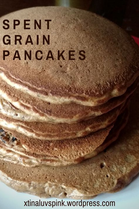 Spent Grain Pancakes | xtinaluvspink.wordpress.com Spent Grain Recipes, Beer Salt, Pancake And Waffle, Spent Grain, Healthy Pancake, Vietnamese Dessert, Brewing Recipes, Cooking With Beer, Japanese Street Food