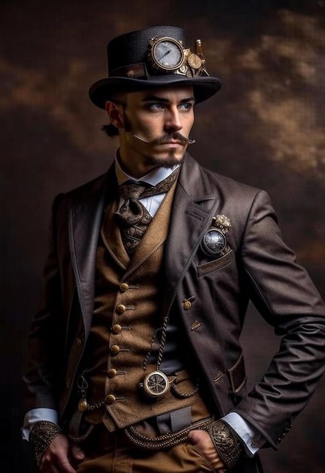 1920s Fashion Male, Steampunk Outfit Men, Punk Clothes Men, Steampunk Costume Male, Men Date Night Outfit, Steampunk Mens Fashion, Steampunk Outfits, Male Steampunk, Steampunk Man