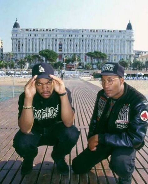 @icecube: 'I was discovered by a master filmmaker by the name of John Singleton. He not only made me a movie star but made me a filmmaker.  There are no words to express how sad I am to lose my brother friend & mentor.  He loved bring the black experience to the world. ..Us at Cannes 90 ' John Singleton, Hip Hop Aesthetic, Rap City, Looks Hip Hop, 90s Rap, 90s Hip Hop Fashion, Hip Hop And R&b, Gangsta Rap, Hip Hop Art