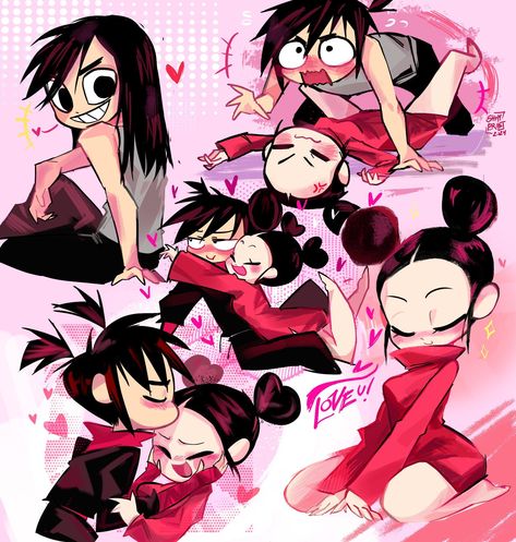 Pucca X Garu Cartoon, Pucca Garu Fanart, Pucca And Garu, 판타지 아트, Cute Profile Pictures, Cute Art Styles, Drawing Reference Poses, Art Inspiration Drawing, الرسومات اللطيفة