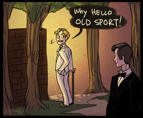 Nick Carraway X Jay Gatsby Fanart, Nick X Gatsby Fanart, Great Gatsby Fanart, The Great Gatsby Fanart, Nick Carraway, The Great Gatsby 2013, Literary Humor, More Fanart, Horror Literature