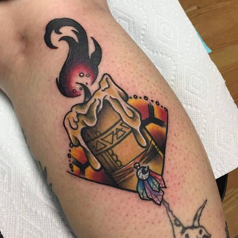 Movies, TV & Music | 21 Hocus Pocus Tattoos That We Found "Quite Lovely," Thank You Very Much | POPSUGAR Entertainment Hocus Pocus Book Tattoo, Binx Tattoo, Pie Tattoo, Nerd Drawing, Small Halloween Tattoos, Hocus Pocus Tattoo, Magical Tattoos, Halloween Sleeve, Horror Sleeve