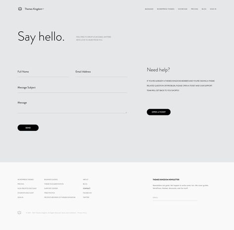 Contact form from themeskingdom.com Contact Web Design Page, Website Contact Form Design, Contact Website Page, Contact Form Design Website, Contact Form Web Design, Website Form Design, Feedback Form Design, Contact Info Design, Sign Up Form Design