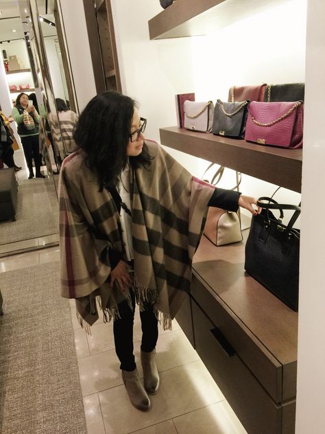 Burberry shawl for this cold weather #burberry Burberry Shawl Outfit, Burberry Shawl, Shawl Outfit, Winter Wardrobe, Cold Weather, Burberry, Shawl, Kimono Top, My Style