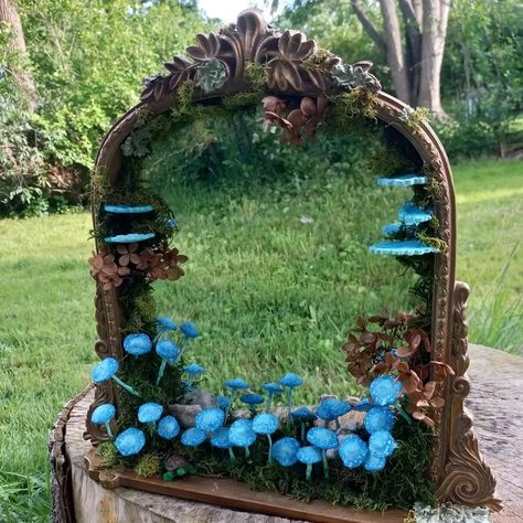 My blue mushroom mirror is on its way to its new home! Thank you to the wonderful person that purchased it! You made my Sunday! #thankyou #purchase #resinmushroom #mirror Mushroom Mirror, Blue Mushroom, Garden Trees, You Make Me, Mirror Frames, Im In Love, Resin Art, Fairy Garden, New Home