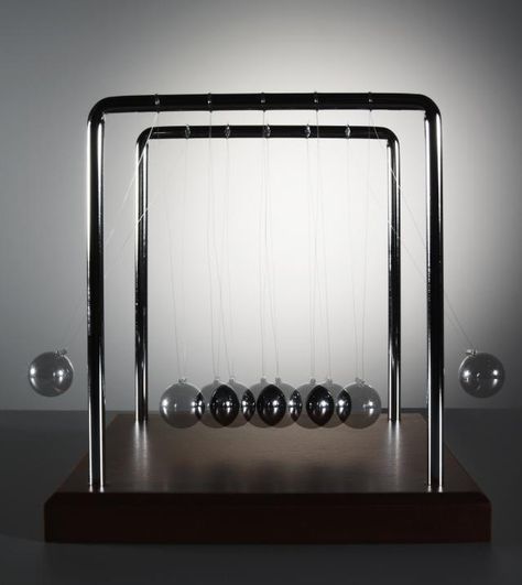 What Is Kinetic Energy?: Newton's cradle is a classic toy that shows kinetic and potential energy as well as conservation of energy. Kinetic And Potential Energy, Newton's Cradle, Potential Energy, Kinetic Energy, Chemical Engineering, 6th Grade Science, Physical Science, Classic Toys, Mirror Table