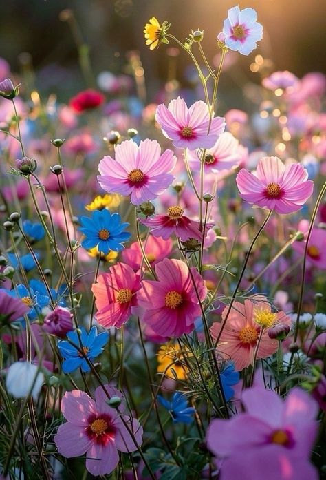 Pics Of Flowers Photography, Cosmos Flowers Garden, Cosmos Flowers, Flowers Photography Wallpaper, Wallpaper Nature Flowers, Pretty Landscapes, Spring Beauty, 背景 シンプル, Beautiful Flowers Pictures