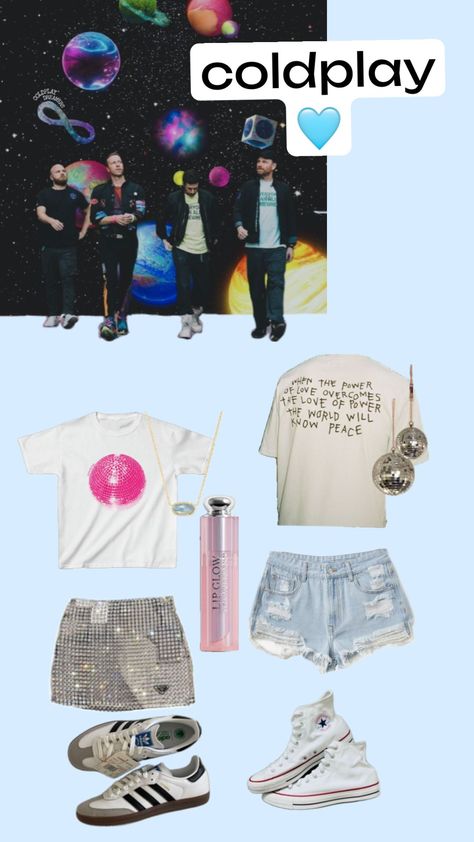 #coldplay #outfit #concert coldplay concert outfit edition 🩵 Coldplay Outfit, Coldplay Show, Coldplay Concert Outfit, Coldplay Tour, Consert Outfits, Future Concert, Coldplay Lyrics, Coldplay Music, Coldplay Concert