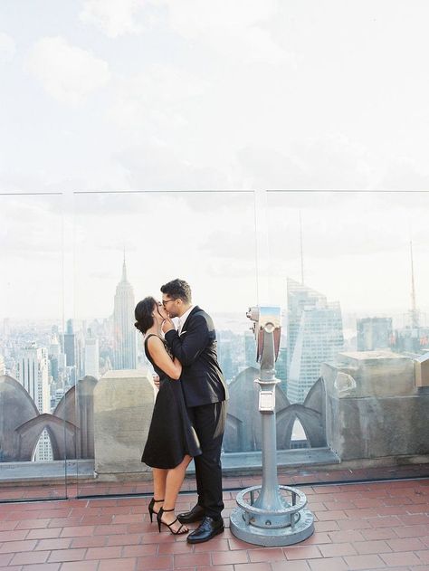 Timeless New York City Engagement Session in a Black Dress Couples City, Engagement Shoots Poses, Engagement Shoot Outfit, City Engagement Photos, Engagement Shots, City Engagement, Engagement Poses, Engagement Photo Inspiration, Photo Couple