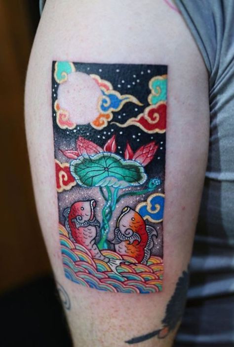 50+ Tattoos by Pitta KKM from Seoul - TheTatt Pitta Kkm, Seoul Tattoo, Framed Tattoo, Korean Tattoos, Strength Tattoo, Fire Tattoo, Japanese Tattoos, Japanese Sleeve Tattoos, Japanese Tattoo Designs