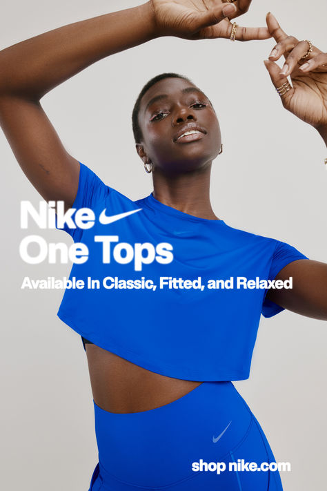 Refresh your closet with the buttery soft Nike One Tops in silhouettes to fit every style. Shop Now at Nike.com Holistic Fitness, Blue Outfits, Womens Fitness, Test Shoot, Backless Top, Cute Swimsuits, Blue Outfit, Clothing Hacks, Dream Clothes