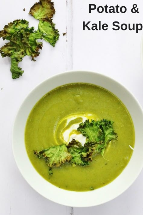 Easy Homemade Soup Recipes, Potato And Kale Soup, Soup Kale, Turmeric And Black Pepper, Easy Homemade Soups, Kale Soup Recipes, Homemade Soup Recipes, Soup Vegetable, Bread Soup