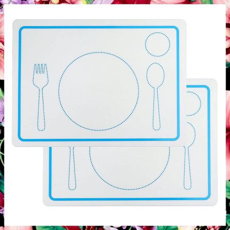 Silicone Placemats for Kids, 2PCS Non-Slip Reusable Baby Placemat Eating Table Mat, Placemats For Kids, Eating Table, Placemats Kids, Toddler Table, Baby Mat, Food Mat, Clay Baby, Silicone Mat, Toddler Play