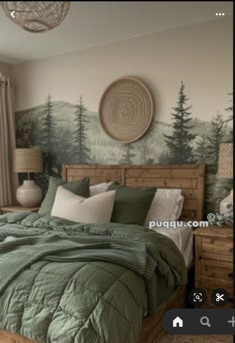 Forest Themed Bedroom, Wallpaper Design Ideas, Bedroom Ideas For Small Rooms Cozy, Boho Bedroom Furniture, Bedroom Ideas For Couples Modern, Fence Designs, Closet Layout, Budget Bedroom, Summer Mantle Decor