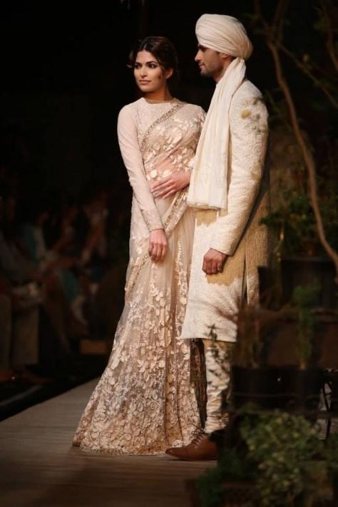 dcw 13 sabyasachi ivory lace sari lengha Sabyasachi Bridal Collection, Ivory Saree, Delhi Couture Week, Sabyasachi Bridal, Ceremony Dresses, Indian Bridal Wear, Indian Couture, Couture Week, Indian Fashion Designers