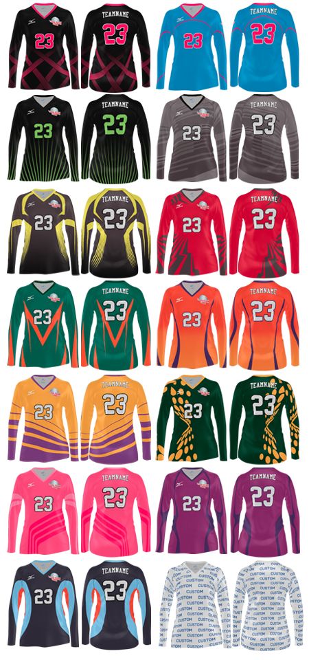 Mizuno long sleeve sublimation jersey. #mizuno #volleyball Long Sleeve Volleyball Jerseys, Pink Volleyball Jerseys, Volleyball Uniforms High School, Volleyball Uniforms Design Women, Volleyball Jersey Design Ideas, Volleyball Uniforms Design, Jersey Volleyball, Volleyball Jersey Design, Volleyball Uniform