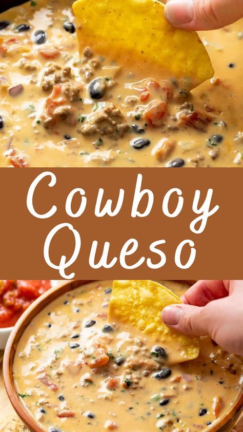 Cowboy Queso Recipe Cowboy Queso is a rich and hearty dip that’s perfect for parties, game days, or any gathering where you want to impress with a delicious appetizer. This savory blend of melted cheese, seasoned meats, and a mix of veggies and spices creates a crowd-pleasing dip that everyone will love. Let’s dive into […] Cowboy Queso Dip, Cowboy Queso, Best Dip Recipes, Game Day Foods, Best Dip, Jalapeno Popper Dip, Delicious Dips Recipes, Queso Recipe, Bowl Party Food