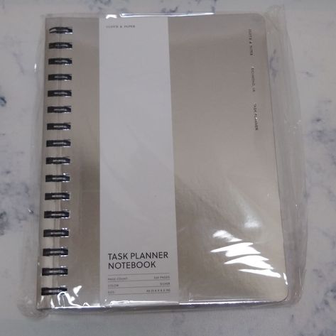 Cloth And Paper Office | Cloth And Paper Task Planner Notebook Silver | Color: Silver | Size: Os Lilly Pulitzer Planner, Aesthetic Planners, Happy Planner Teacher, Cloth And Paper, Vertical Layout Planner, Task Planner, Kate Spade Planner, Weekly Calendar Planner, Office Planners