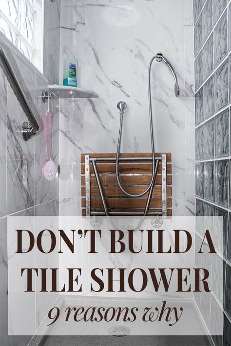 Makeover Kamar Mandi, Shower Remodel Diy, Cheap Bathroom Remodel, Cheap Bathroom, Remodel Diy, Cheap Bathrooms, Bathroom Remodel Tile, Bad Inspiration, Bathroom Remodel Designs