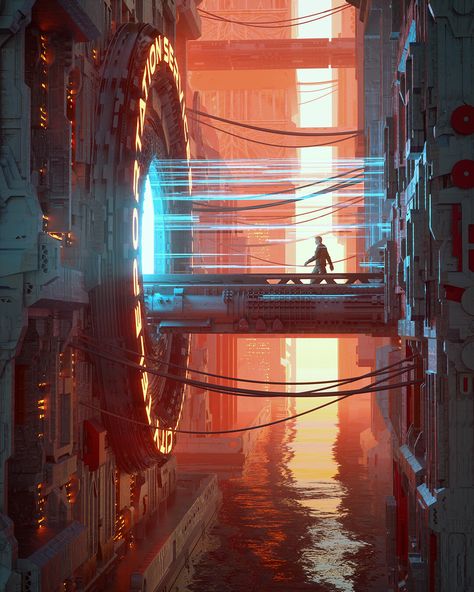 Scifi Environment, Sci Fi Aesthetic, Sci Fi Landscape, Sci Fi City, Sci Fi Environment, 8bit Art, New Retro Wave, Cyberpunk Aesthetic, Cyberpunk City