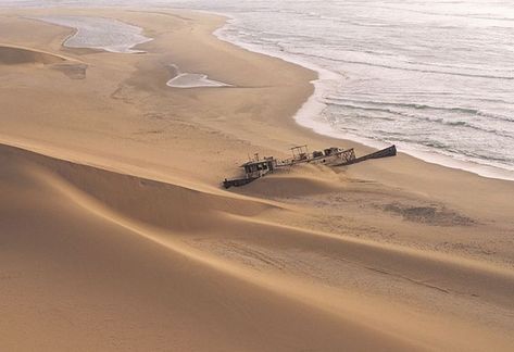 The Top Things to See on Namibia's Skeleton Coast Skeleton Coast, Namibia Travel, Round The World Trip, Dangerous Roads, Hot Desert, Earth Pictures, Abandoned Ships, Exotic Places, The Skeleton