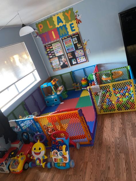 Daycare Room Design, Daycare Setup, Daycare Rooms, Baby Play Areas, Daycare Decor, Baby Playroom, Toddler Playroom, Kids Playroom Decor, Diy Furniture For Small Spaces