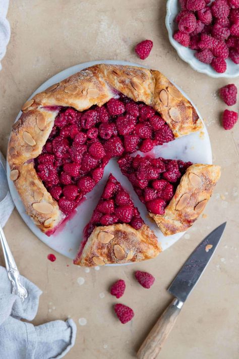 Raspberry Galette, Mini Cups, Raspberry Pie, Raspberry Filling, Mini Tart, Pie Dough, Pies & Tarts, Brown Sugar, Tart