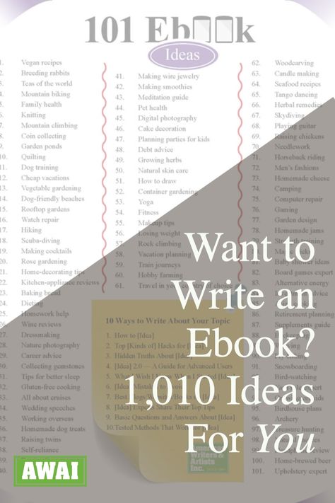 So you're going to write an ebook, but have no idea what to write about. Learn how to find your ideal ebook topic. #awai #ebooks #ebookideas #freelancewriting Book Writing Topic Ideas, Ebook Writing Ideas, Ebook Content Ideas, How To Create Ebook, How To Write An Ebook Step By Step, Ebook Topics Ideas, How To Write An Ebook, E Book Ideas, Write Ebook