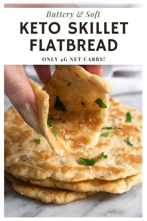 R3 Meals, Skillet Flatbread, Keto Flatbread, Mexican Board, Keto Savory, Low Carb Flatbread, Indian Breads, Keto Breakfasts, Comidas Keto