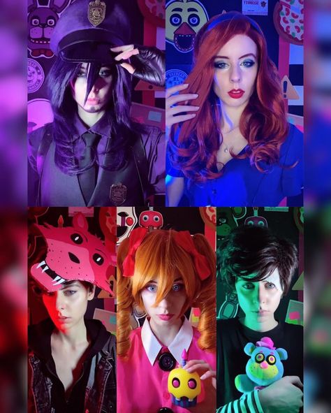 Ash 🔥 on Instagram: “Afton family group shots part 2! Also one of my favourite group videos! Individual character shots in the future when I have time 😅 With…” Michel Afton Fanart, Michel Afton, Fnaf Cosplays, Cosplay Fnaf, Family Cosplay, Purple People, Fnaf Cosplay, Little Nightmares Fanart, Michael Afton