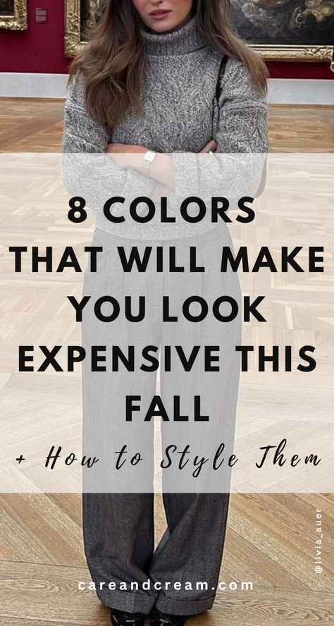 Get that classy, expensive look with our blog post on old money colors for fall and winter! This guide reveals the best old money color palette and outfit ideas for women. Discover colors that make you look expensive and sophisticated this season. Old money color combinations, old money aesthetic. Navy And Gold Outfits Classy, Classy Sweaters For Women, Fall 2024 Color Combinations, Old Money Business Outfits, Colors That Make You Look Rich, Fall Old Money Outfits 2024, Black And Green Outfits For Women, Monotone Outfits Women, Winter Midsize Fashion