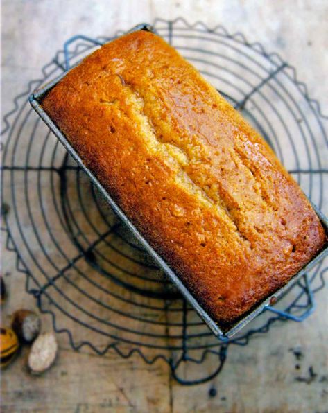 This nutmeg cake is delicately spiced and soaked in rum syrup. It makes a much appreciated gift, if you can resist the temptation to eat it all yourself. Nutmeg Bread Recipe, Nutmeg Cake Recipe, Nutmeg Cake, Rum Syrup, Gift Recipes, Cake Rolls, Boozy Desserts, Powder Recipe, Bread Recipes Sweet