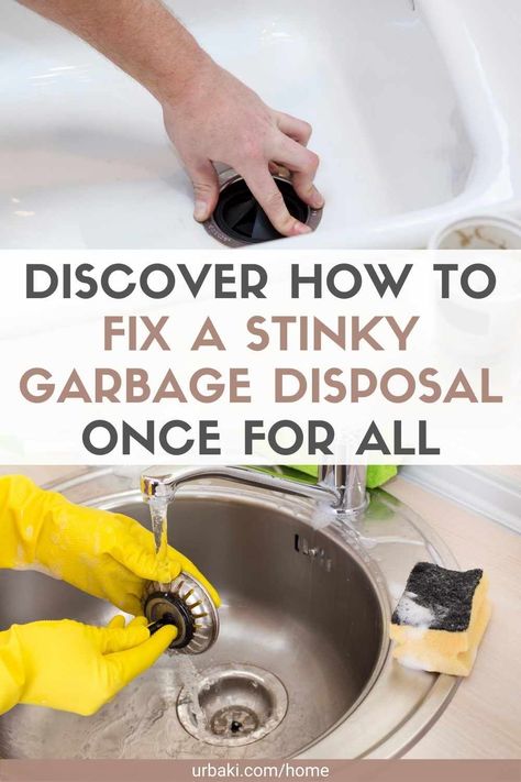 Fix Garbage Disposal, Garbage Disposal Odor, Stinky Garbage Disposal, Smelly Sink, Baking Soda Cleaner, Garbage Disposal Cleaning, Disposal Cleaner, Clean Kitchen Sink, General Cleaning