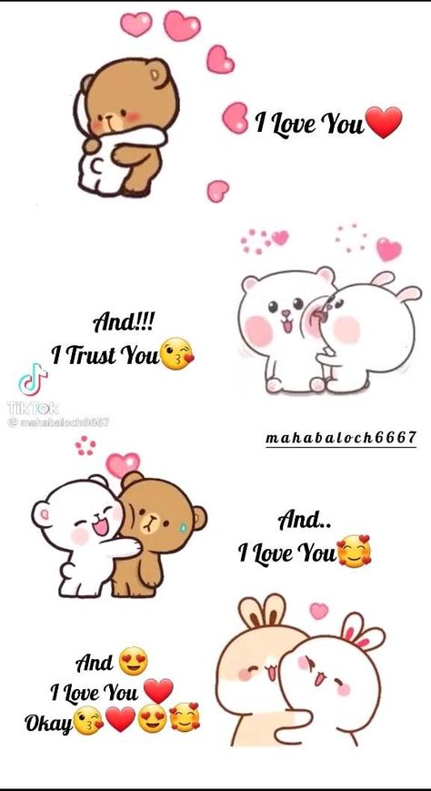 Cute Bear Couple, I Miss You Cute, Cute Cartoon Quotes, Sweet Dreams My Love, Cute I Love You, Love You Cute, Girlfriend Quotes, Baby Love Quotes