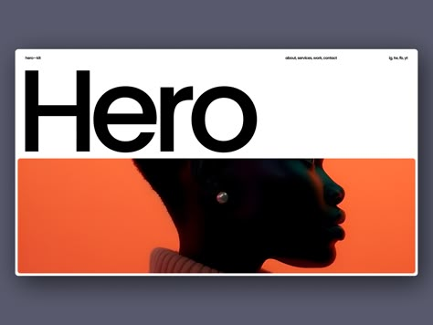 Presentation Inspiration Design, Beautiful Presentation Design, Website Templates Design, Portfolio Hero Section, Hero Page Web Design, Brutalist Web Design, Website Portfolio Design Inspiration, Cool Presentation Design, Edgy Website Design