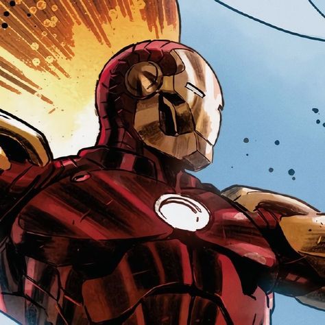 Ironman Marvel Comics, Iron Man Comic Art, Iron Man Icon, Tony Stark Art, Fire Pfp, Sea Spider, Tony Stark Comic, Secret Invasion, Iron Man 2008