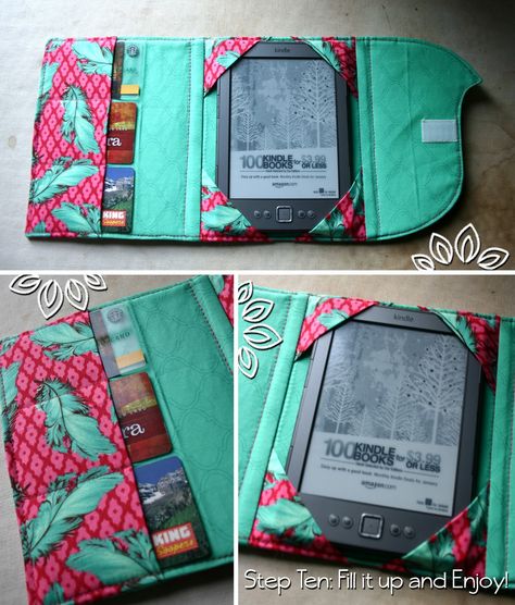 Ereader Cover, Kindle Cover, Sew Ins, Costura Diy, Kindle Case, Creation Couture, Cell Phone Case, Diy Couture, E Reader