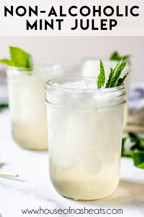 Mock Mint Julep Recipe, Mint Drinks Nonalcoholic, Mint Julep Recipe Non Alcoholic, Derby Food, Mint Julip, Couples Night, Julep Recipe, Mint Julep Recipe, Mint Drink