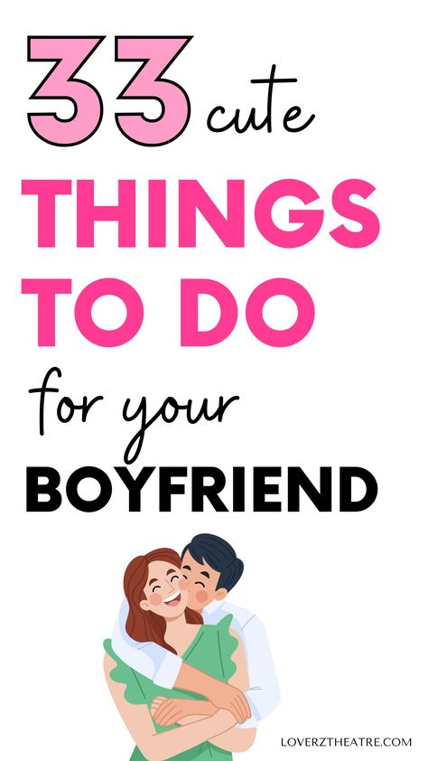 The best way to show your boyfriend how much you love him is to do things that show him that he is important to you. This is why I have compiled these 33 cute things to do for your boyfriend that will melt his heart. Whether you are looking for romantic things to do for your boyfriend at home, or things to do for your boyfriend to make him feel special, these are the little things that matters to him Cute Ideas For Boyfriend Just Because, Things To Do To Make Your Bf Happy, How To Tell Ur Boyfriend U Love Him, Bf Ideas Relationships, Small Things To Do For Your Boyfriend, Cute Ideas To Do For Your Boyfriend, Simple Gifts To Get Your Boyfriend, Thank You Basket For Boyfriend, Postcards To Boyfriend