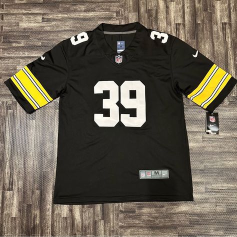 Stitched :) Nfl Jerseys Run Big; Recommended To Size Down Minkah Fitzpatrick, Nfl Jersey, Nike Shirts, Pittsburgh Steelers, Nike Black, Men's Nike, Black N Yellow, Black Nikes, Pittsburgh