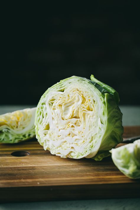 Cabbage Steaks Recipe, Roasted Cabbage Steaks, Raw Cabbage, Indian Side Dishes, Cabbage Steaks, Cabbage Stir Fry, Roasted Cabbage, Potato Bites, Raw Foods