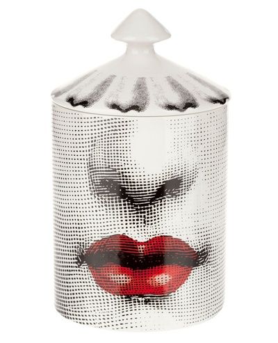 Fornasetti candles | all the ones in this collection are beautiful Fornasetti Candle, Massimo Vignelli, Piero Fornasetti, Calming Scents, Ceramic Jars, Tolu, Designer Candles, Natural Wax, Ceramic Vessel