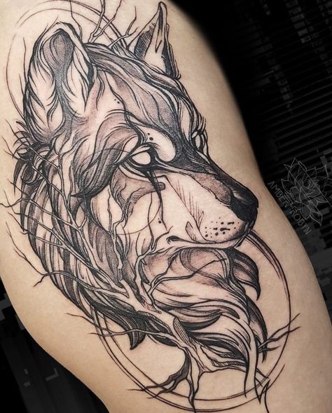 Wolf Tattoo Drawing Sketches, Dog Tattoo Black And White, Tight Tattoos, Wolf Face Tattoo, Wolf Tattoo Forearm, Anatomical Tattoos, Wolf Tattoos For Women, Wolf Tattoos Men, Sketch Practice