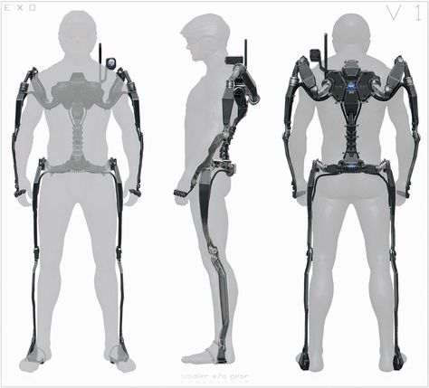 Exoskeleton Suit, Exo Suit, Powered Exoskeleton, Robot Suit, Advanced Warfare, Futuristic Armour, Mech Suit, Sci-fi Armor, Arte Robot