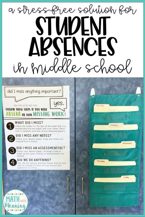 Middle School Classroom Management, Absent Students, Classroom Homeschool, Middle School Math Classroom, 5th Grade Classroom, Ela Classroom, History Classroom, High School Classroom, Middle School Classroom