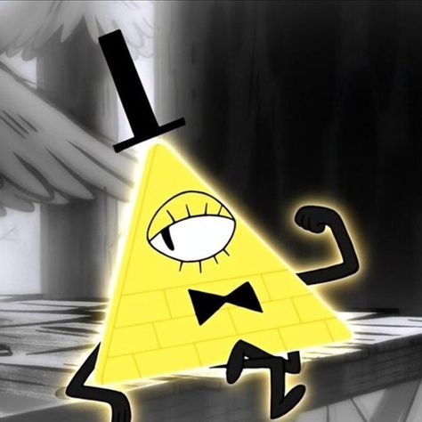 Bill Cypher, Yellow Triangle, Gravity Falls Bill Cipher, Gravity Falls Bill, Cartoon Crazy, Gravity Falls Art, Bill Cipher, Lisa Simpson, Gravity Falls