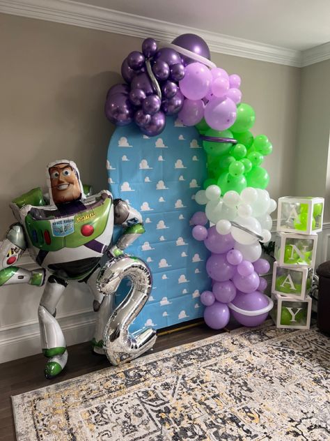 Buzz Lightyear 1st Birthday, Buzz Light Year Party, Buzz Light Year Birthday Party, Buzz Light Year Birthday, Buzz Birthday Party, 2nd Birthday Backdrop, Buzz Birthday, Buzz Party, Buzz Lightyear Birthday Party